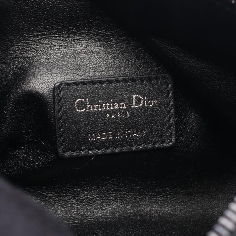 Dior DIORTRAVEL Nomad Pouch Cannage Leather Handbag Black - Picture 4 of 5